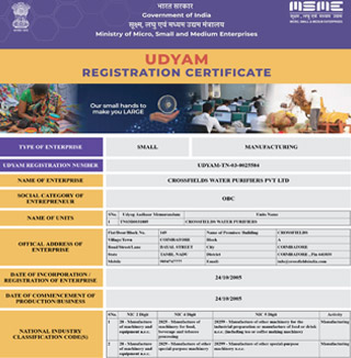 Udyam registration certificate